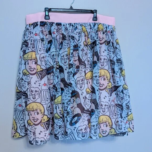 Unique Vintage Betty & Veronica 3X layered skirt Riverdale Archie Jughead EUC - Picture 1 of 10